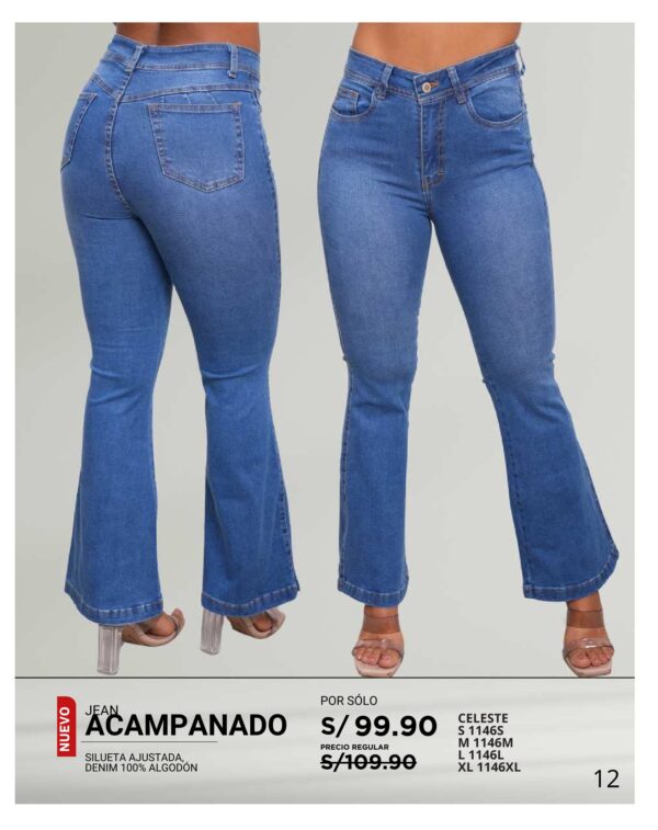 Jean acampanado