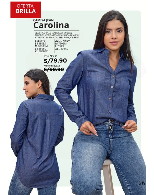 Camisa Jean Carolina