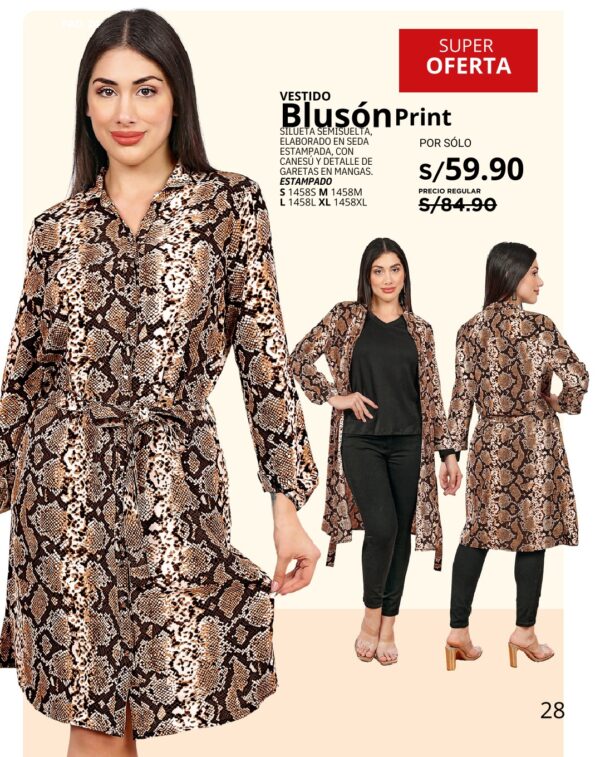 Vestido Blusón Print