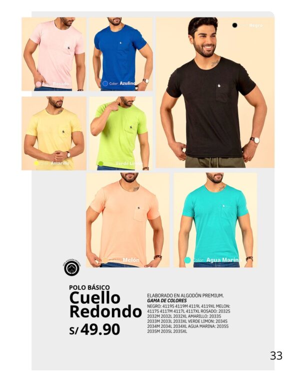 Polo Básico cuello redondo