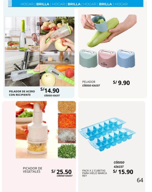 Pelador de acero con recipiente
