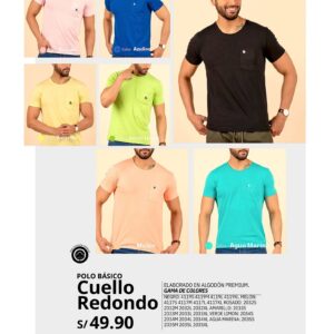 Polo básico cuello redondo
