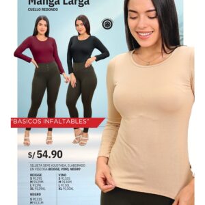 CAMISETA BASICA MANGA LARGA
