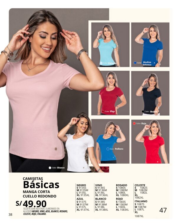 CAMISETAS BÁSICAS