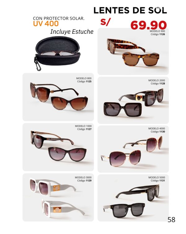 LENTES DE SOL UV 400