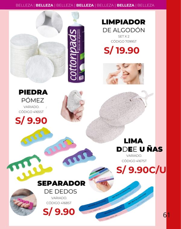 SEPARADOR DE DEDOS VARIADO