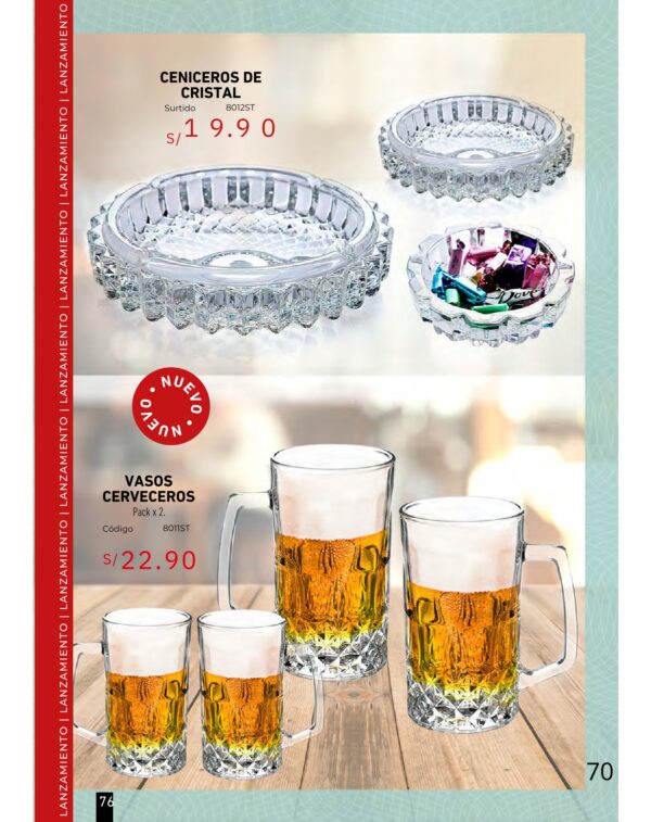 VASOS CERVECEROS pack x 2