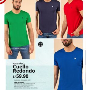 Polo básico cuello redondo