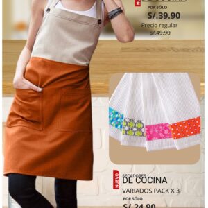 Secadores de cocina variados pack x 3