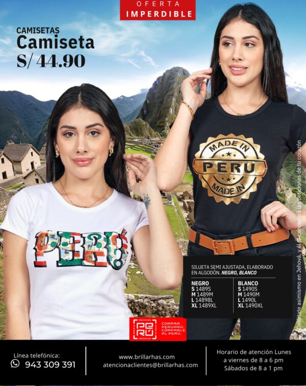Camiseta hecho en Perú