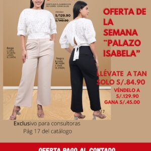 OFERTA DE LA SEMANA PALAZO ISABELA