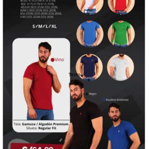 Polo básico cuello redondo