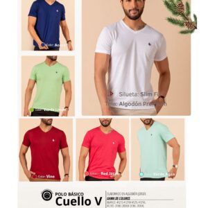 Polo básico cuello V